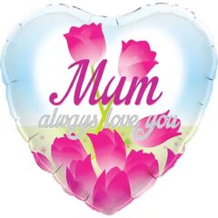 Mum Always Love You  тюльпани серце