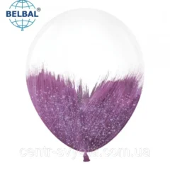 фіолетовий  з глітером Браш 12" (30 см) BELBAL