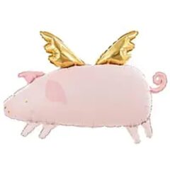 Свинка з крилами рожева Party Deco
