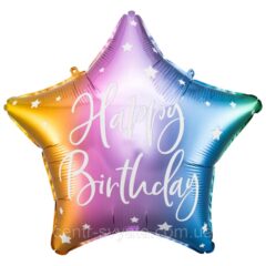 Happy Birthday омбре 18" Party Deco