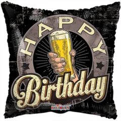 Happy Birthday келих пива квадрат