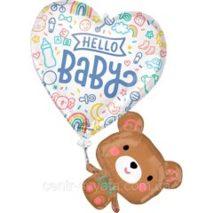 Ведмедик з кулькою hello baby