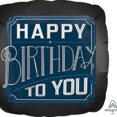 Happy Birthday to you - чорний кант квадрат