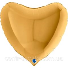 Серце металік золото