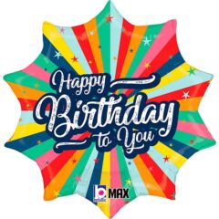 "Happy Birthday to you" різнокольорова