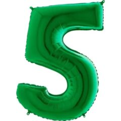 Цифра 5 зелена