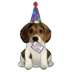 Собака в ковпаку Happy Birthday. Країна виробник:: Італія, Матеріал: Фольга, Виробник: grabo