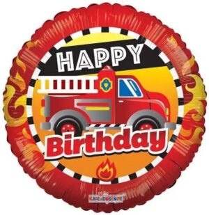 Пожежна машина happy birthday коло