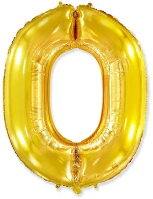 0 золото цифра 100см
