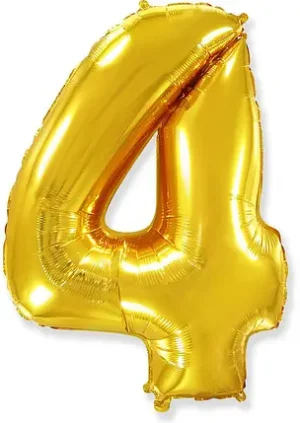 4 золото цифра 100см