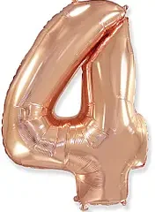 4 рожеве золотоцифра (100 см) Flexmetal