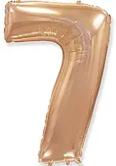 7 рожеве золото цифра (100 см) Flexmetal