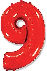 9 червона цифра 100см