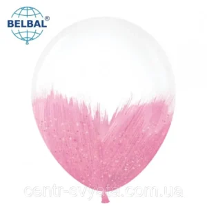 рожевий  з глітером Браш 12" (30 см) BELBAL