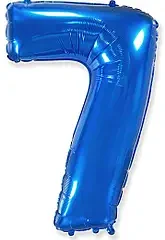 7 синя цифра 100 см