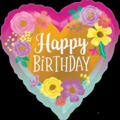 Happy Birthday - флористика Серце