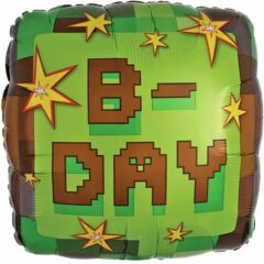 B-Day-майнкрафт квадрат 18"  Anagram