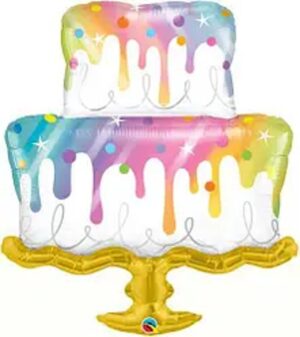 Кекс Happy Birthday райдужний