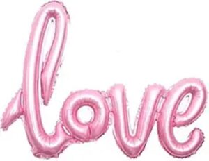 Гірлянда рожева LOVE