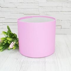 Шляпна коробка рожева18см
