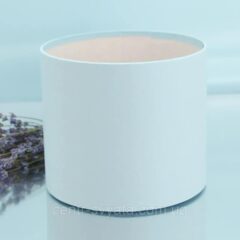 Шляпна коробка блакитна 18см