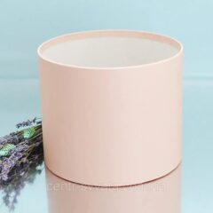 Шляпна коробка персик 18см