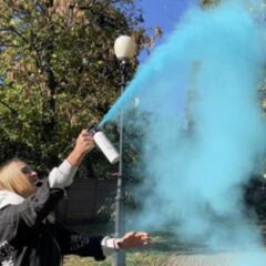 Балон на гендер паті, 60с блакитний
