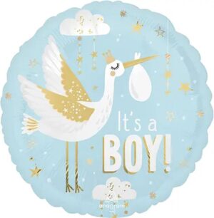 It's a Boy - лелека на блакитному