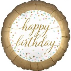 Happy Birthday - золото кант