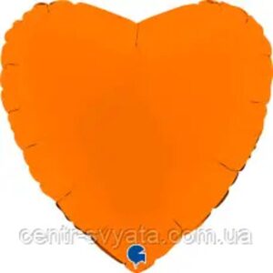 серце пастель помаранчеве