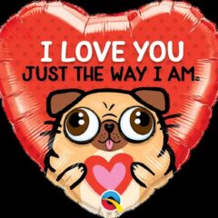 I love you - мопс серце