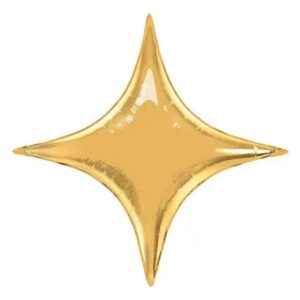 Зірка чотирьохкінцева золота Г