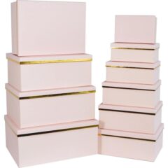 Коробка рожева 10 розмір